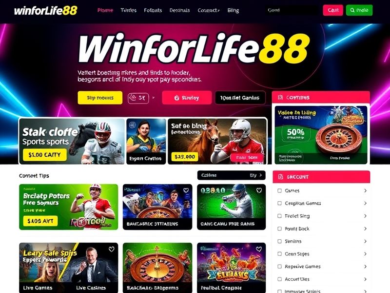 Welcome to winforlife88.com, your ultimate destination for thrilling online gambling experiences. Explore real-money games, live dealers, expert tips, and exclusive bonuses. Play securely and win big today!
